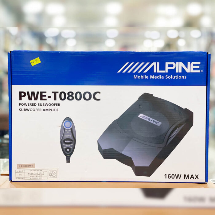 underseat subwoofer alpine t0800c